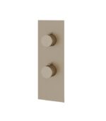 Aquabrass Square / Round 3-Way Non-Shared Shower Trim Set 4 1/4" x 12" x 1/8" SR9395 - Image 2