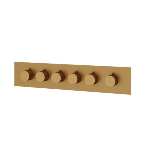 Aquabrass SQUARE / ROUND 21 1/16" x 4 1/4" x 1/8" Shower Trim Set Variable Finish SRH3595L - Image 6
