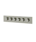 Aquabrass SQUARE / ROUND 21 1/16" x 4 1/4" x 1/8" Shower Trim Set Variable Finish SRH3595R - Image 4