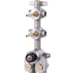 Aquabrass TURBO Thermostatic Valve with 2 Shut-Off Valves T12002