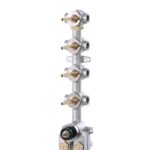 Aquabrass T12004 TURBO High-Flow Thermostatic Valve with 4 Shut-Off Valves