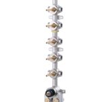 Aquabrass T12005 Turbo Thermostatic Valve with 5 Shut-Off Valves