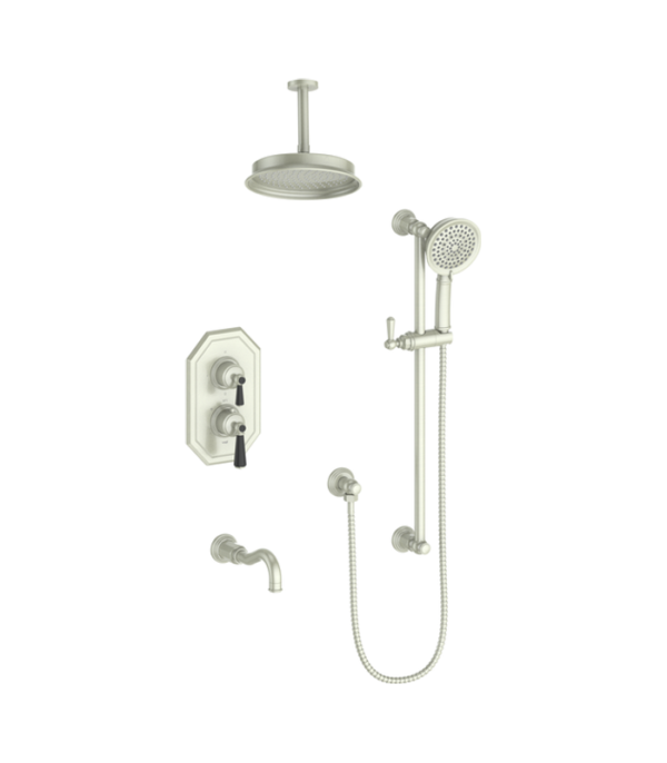 Vogt Carinthia 3-Way Thermostatic Shower Trim with 6-Inch Ceiling Arm Shower Kit Trim TM.CX2.320.316 - Image 6