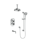 Vogt Carinthia 3-Way Thermostatic Shower Trim with 6-Inch Ceiling Arm Shower Kit Trim TM.CX2.320.316 - Image 5