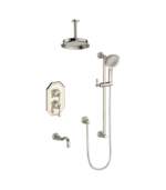 Vogt Carinthia 3-Way Thermostatic Shower Trim with 6-Inch Ceiling Arm Shower Kit Trim TM.CX2.320.316 - Image 3