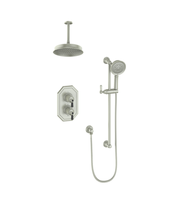 Vogt Carinthia 2-Way Thermostatic Shower Trim with 6-Inch Ceiling Arm Shower Kit Trim TM.CX.220.216 - Image 6