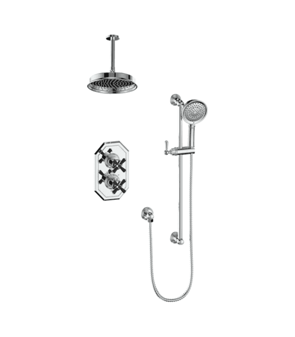 Vogt Carinthia 2-Way Thermostatic Shower Trim with 6-Inch Ceiling Arm Shower Kit Trim TM.CX.220.216 - Image 5