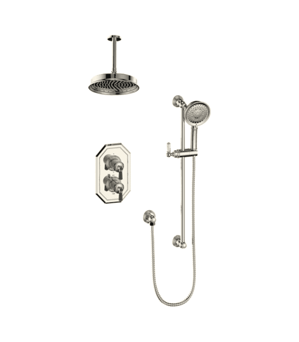 Vogt Carinthia 2-Way Thermostatic Shower Trim with 6-Inch Ceiling Arm Shower Kit Trim TM.CX.220.216 - Image 7