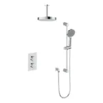 Vogt Mond 2-Way Thermostatic Shower Kit Trim with 6″ Ceiling Arm Shower Kit Trim TM.MX.220.216