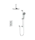 Vogt Mond 2-Way Thermostatic Shower Kit Trim with 6″ Ceiling Arm Shower Kit Trim TM.MX.220.216