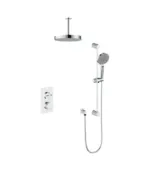 Vogt Mond 2-Way Thermostatic Shower Kit Trim with 6″ Ceiling Arm Shower Kit Trim TM.MX.220.216
