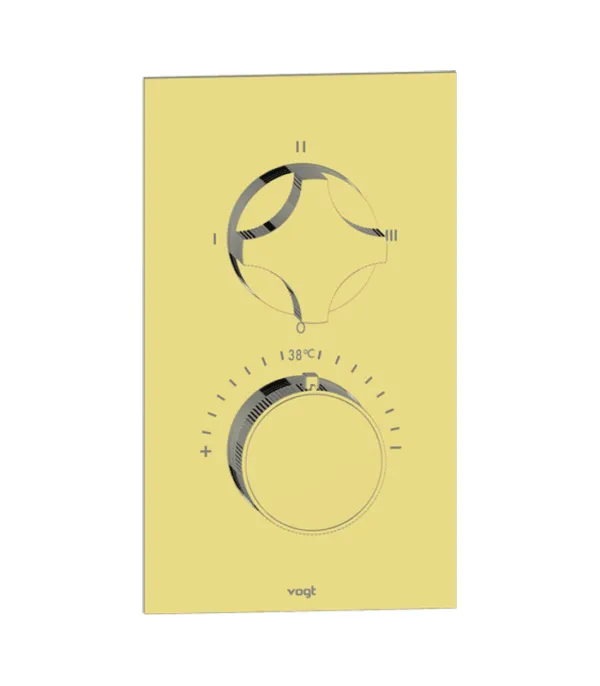Vogt Mond 3-Way Thermostatic Valve Trim TM.MX.320 - Image 3