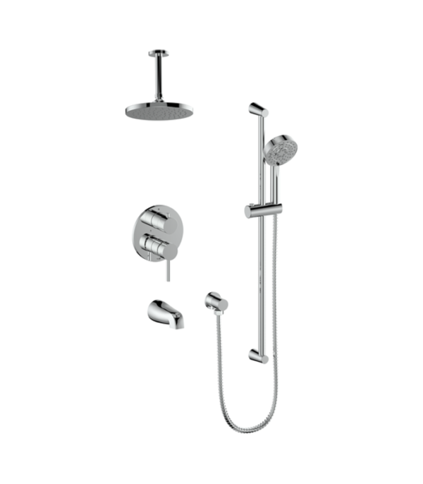 Vogt Worgl 3-Way PB Shower Kit Trim with 6-Inch Ceiling Arm TM.OR.310.316 - Image 3