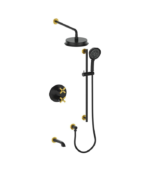 Vogt Zehn 3-Way Shower Trim Kit with 6-Inch Ceiling Arm Shower Kit Trim TM.ZX.320.316 - Image 8