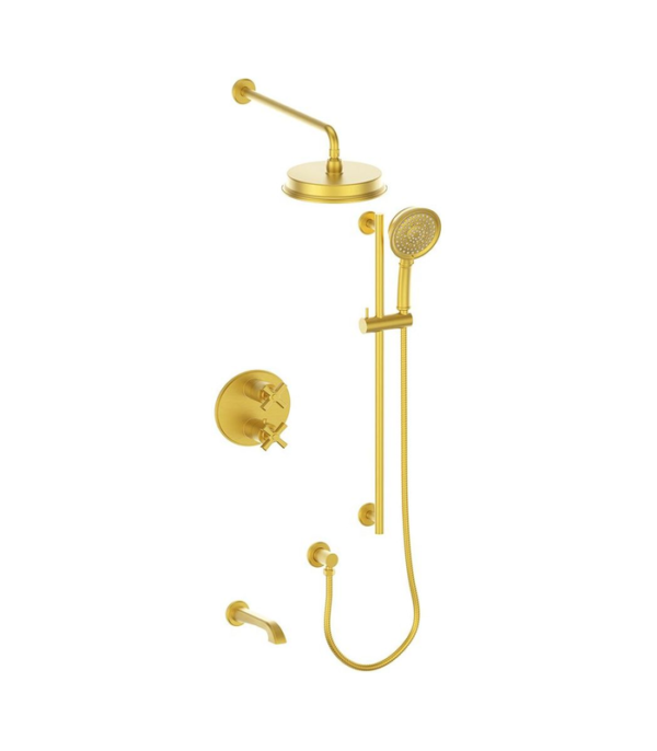 Vogt Zehn 3-Way Shower Trim Kit with 6-Inch Ceiling Arm Shower Kit Trim TM.ZX.320.316 - Image 4