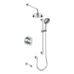 Vogt Zehn 3-Way Shower Trim Kit with 6-Inch Ceiling Arm Shower Kit Trim TM.ZX.320.316