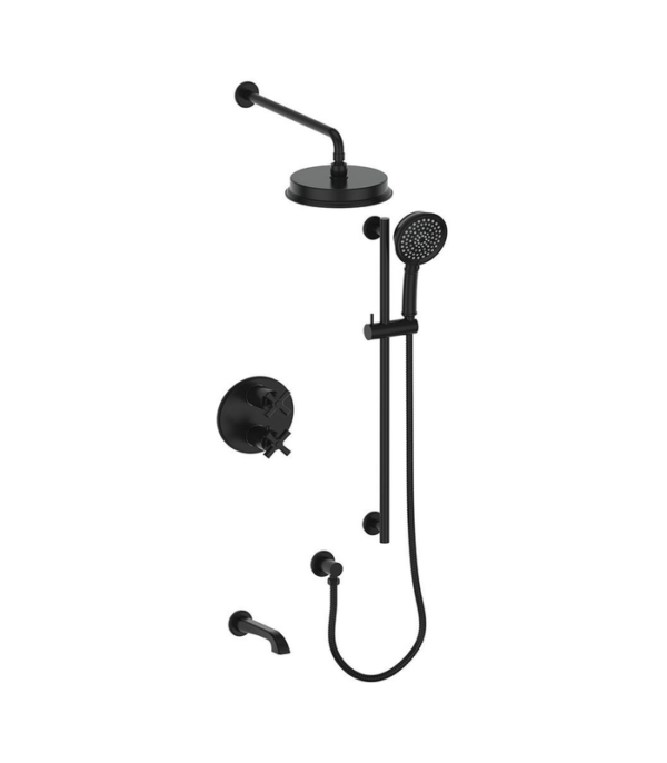Vogt Zehn 3-Way Shower Trim Kit with 6-Inch Ceiling Arm Shower Kit Trim TM.ZX.320.316 - Image 2