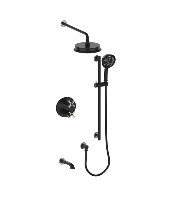Vogt Zehn 3-Way Shower Trim Kit with 6-Inch Ceiling Arm Shower Kit Trim TM.ZX.320.316 - Image 7
