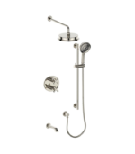 Vogt Zehn 3-Way Shower Trim Kit with 6-Inch Ceiling Arm Shower Kit Trim TM.ZX.320.316 - Image 3
