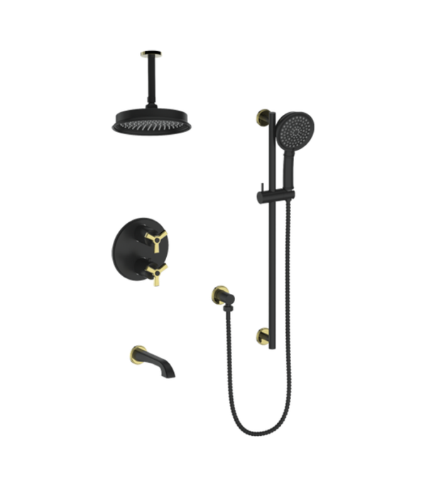 Vogt Zehn 3-Way Shower Trim Kit with 6-Inch Ceiling Arm Shower Kit Trim TM.ZX.320.316 - Image 8
