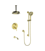 Vogt Zehn 3-Way Shower Trim Kit with 6-Inch Ceiling Arm Shower Kit Trim TM.ZX.320.316 - Image 4