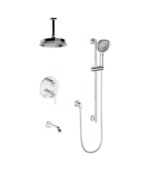 Vogt Zehn 3-Way Shower Trim Kit with 6-Inch Ceiling Arm Shower Kit Trim TM.ZX.320.316