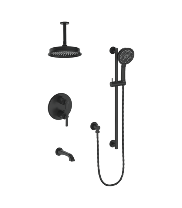 Vogt Zehn 3-Way Shower Trim Kit with 6-Inch Ceiling Arm Shower Kit Trim TM.ZX.320.316 - Image 2