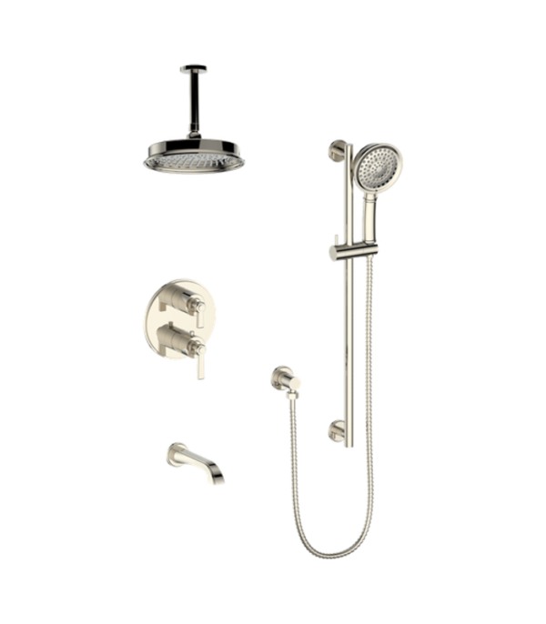 Vogt Zehn 3-Way Shower Trim Kit with 6-Inch Ceiling Arm Shower Kit Trim TM.ZX.320.316 - Image 3