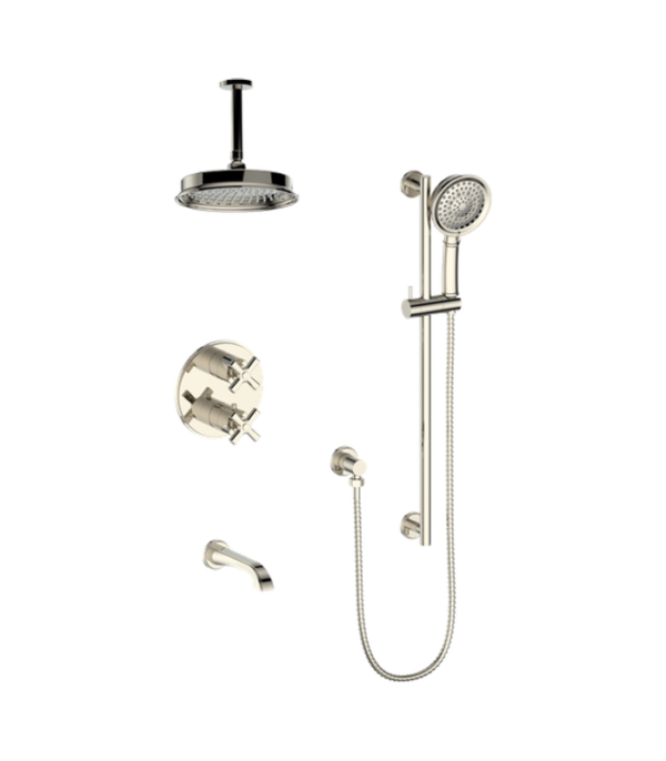 Vogt Zehn 3-Way Shower Trim Kit with 6-Inch Ceiling Arm Shower Kit Trim TM.ZX.320.316 - Image 3