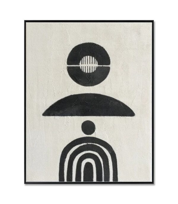 Bain Signature Transient Harmony 36x48-Inch Hand-Painted Canvas Painting Black Frame - Image 3