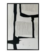 Bain Signature Subtle Shifts 36x48-Inch Hand-Painted Canvas Painting Black Wood Frame - Image 6