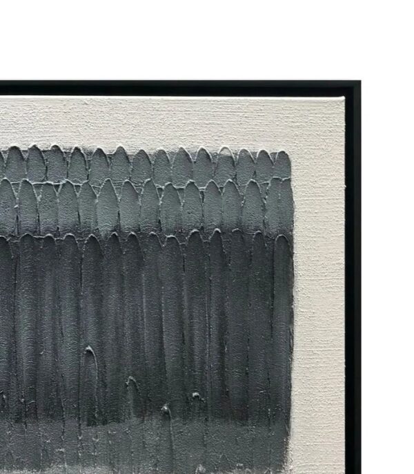 Bain Signature Evolving Spaces 30x60-Inch Hand-Painted Canvas Painting Black Wood Frame - Image 5