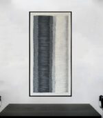 Bain Signature Evolving Spaces 30x60-Inch Hand-Painted Canvas Painting Black Wood Frame - Image 6
