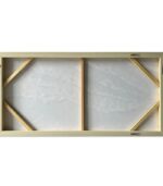 Bain Signature Calm Currents 30x60-Inch Hand-Painted Canvas Painting Whitewash Wood Frame - Image 3