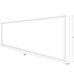 Bain Signature Calm Currents 30x60-Inch Hand-Painted Canvas Painting Whitewash Wood Frame - Image 2