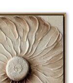 Bain Signature Dynamic Balance 36x48-Inch Hand-Painted Canvas Painting Natural Wood Frame - Image 4