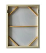 Bain Signature Lines of Calm 36x48 Inch Hand Painted Wall Art Whitewash Wood WA169-3648 - Image 2