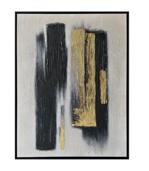 Bain Signature Shifting Boundaries 36x48 Inch Hand Painted Wall Art Black Wood WA170-3648 - Image 2