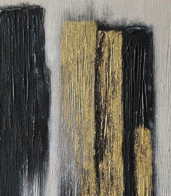 Bain Signature Shifting Boundaries 36x48 Inch Hand Painted Wall Art Black Wood WA170-3648 - Image 3