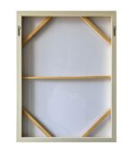 Bain Signature Ivory 36x48 Inch Hand Painted Wall Art Brown Wood WA172-3648 - Image 4