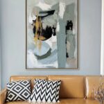 Bain Signature Unseen Forces 36x48 Inch Hand Painted Wall Art Natural Wood WA174-3648