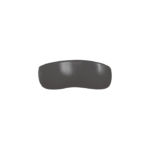 Zitta 16 x 8.25-Inch Oval Bathtub Pillow Black AB00027