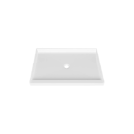 Zitta 42 x 36-Inch Rectangular Shower Base Glossy White Acrylic B4236LREAC1