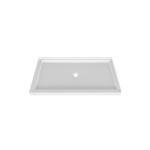 Zitta Right Wall Shower Base Acrylic Glossy White 48 x 36-Inch B4836LRERC1