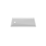 Zitta Left Drain Alcove Shower Base Acrylic White 60 x 32-Inch B6032LREAL1
