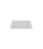 Zitta 60 x 36-Inch Acrylic Shower Base Left Corner Drain Glossy White 12 x 12 Drain - Image 2