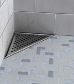 Zitta A1 6-Inch Triangular Shower Drain Grate Stainless Steel AD0606TRA16