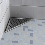Zitta A1 8-Inch Triangular Shower Drain Grate Stainless Steel AD0808TRA16