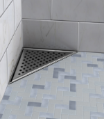 Zitta A1 8-Inch Triangular Shower Drain Grate Stainless Steel AD0808TRA16