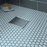 Zitta A1 Square Shower Drain Grate 8 x 8-Inch Stainless Steel Square Pattern AD0808CLA16